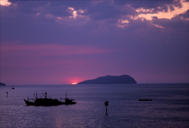 South China Sea sunset 1992