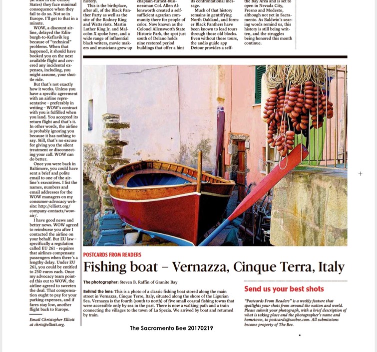 Postacrds from Readers_Sac Bee_20170219_Vernazza